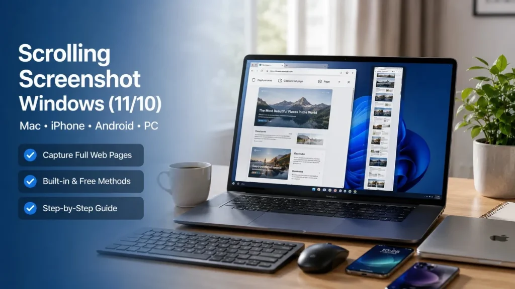 Scrolling Screenshot Windows