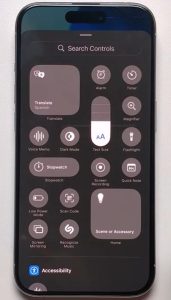 Setting Up the Screen Recording button for the iPhone step 3