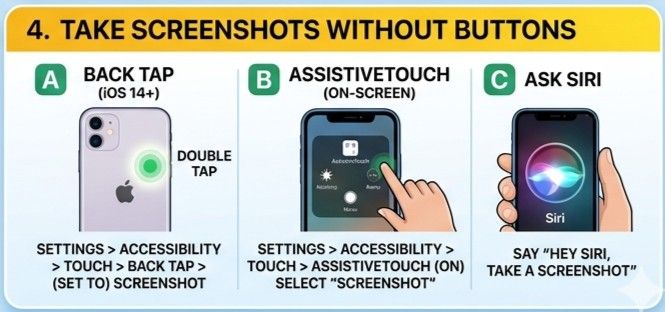 iPhone Screenshot without Buttons